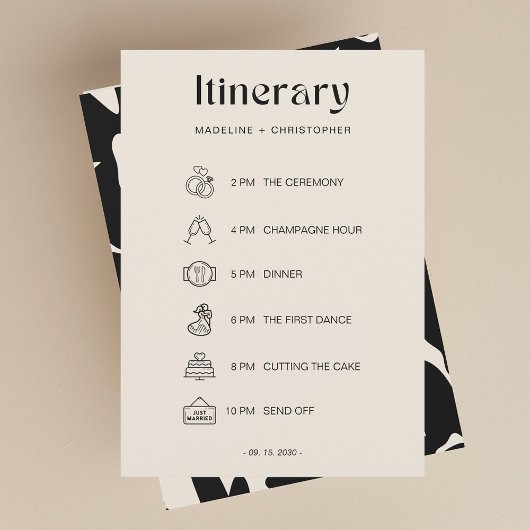 Elegante Vette Bloemen Trouwroute Tijdlijn