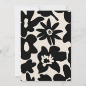 Elegante Vette Bloemen Trouwroute Tijdlijn (Achterkant)