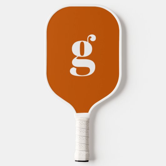 Elegante Vette Gebrandmerkte Initiaal Verbrand Ora Pickleball Paddle (Achterkant)