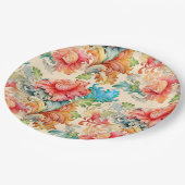 Elegante Victoriaans bloem Papieren Bordje (Gekanteld)