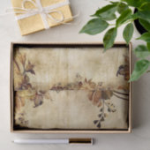 Elegante Victoriaans bloemen en achtergrond Tissuepapier (Geschenk)