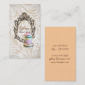 elegante Victoriaans bloemkool Visitekaartje (Voorkant / Achterkant)