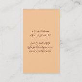 elegante Victoriaans bloemkool Visitekaartje (Achterkant)