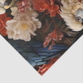 Elegante  Victoriaans Boho Oerwoud papegaaien Tissuepapier (Detail)