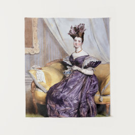 Elegante Victoriaans dame met theekopje -  kunst P Wandkleed