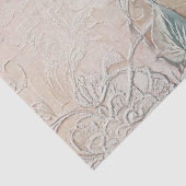 Elegante Victoriaans Era Lady Lavendel Rozen & Kan Tissuepapier (Detail)