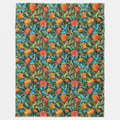 Elegante Victoriaans-geïnspireerde Morris Signatur Fleece Deken (Voorkant)