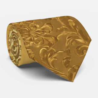 Elegante Victoriaans gouden bloem Stijlvol Formal Stropdas