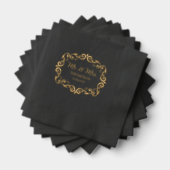 Elegante Victoriaans heer en mevrouw Wedding Folie Servetten (Insitu (Gestapeld))