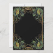 Elegante Victoriaans humeurige duistere botanische Kaart (Achterkant)