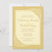 Elegante, Victoriaans huwelijksuitnodigingen Kaart (Voorkant)