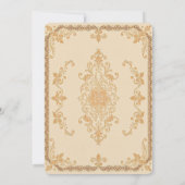 Elegante Victoriaans kant |  gouden bruiloft Kaart (Achterkant)