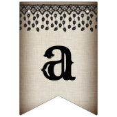 Elegante Victoriaans kant Halloween Bunting Banner (Derde vlag)