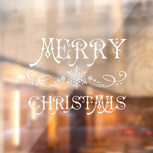 Elegante, , Victoriaans kerst Raamsticker