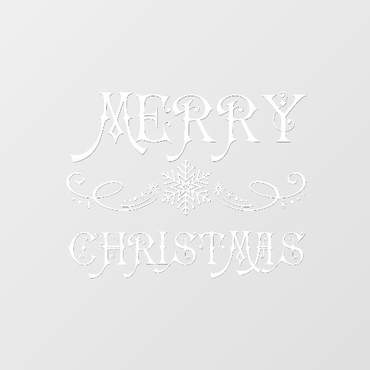 Elegante, , Victoriaans kerst Raamsticker (Vel)