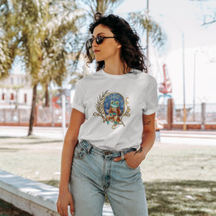 Elegante Victoriaans kikker T-shirt