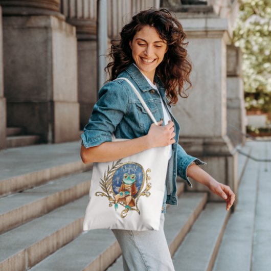 Elegante Victoriaans kikker Tote Bag