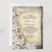 Elegante Victoriaans Lelies Bruids Douche Uitnodig Kaart (Voorkant)