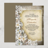 Elegante Victoriaans Lelies Bruids Douche Uitnodig Kaart (Voorkant / Achterkant)