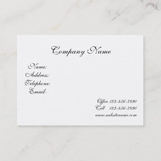 Elegante Victoriaans Lijsten roze en blauwe bloeme Visitekaartje (Achterkant)