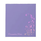 Elegante, , Victoriaans Paarse gepersonaliseerde Notitieblok (Voorkant)