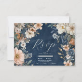 Elegante Victoriaans Royal Elegance bruiloft RSVP Kaartje (Voorkant)