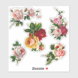 Elegante Victoriaans Rozen Sticker