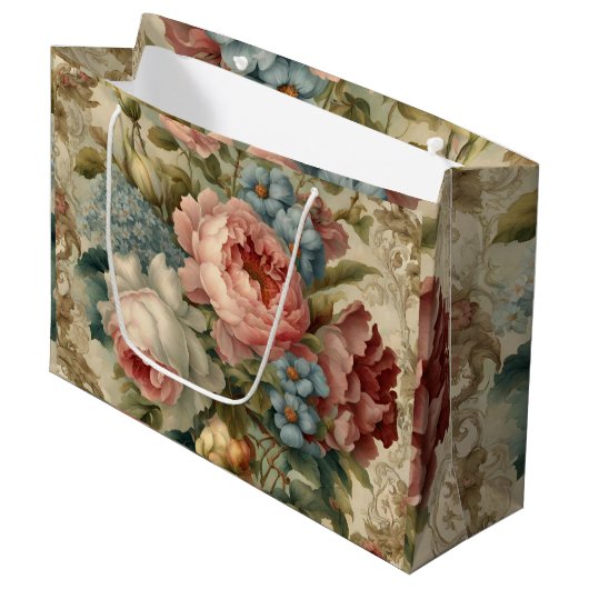 Elegante Victoriaans Rozen, Tuinbloemen Groot Cadeauzakje (Voorkant Gekanteld)