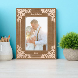 Elegante Victoriaans tijdperk scrollen grens Gegraveerde Lijstjes