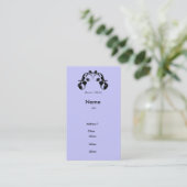 elegante Victoriaans visitekaartjes (Staand voorkant)
