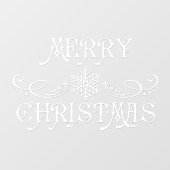 Elegante, Victoriaans vrolijke kerst Raamsticker (Vel)