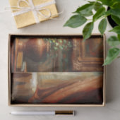 Elegante Victoriaans zwarte dame die weefselpapier Tissuepapier (Geschenk)