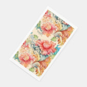 Elegante Victoriaanse bloemige bruiloft  Servet (Hoek)