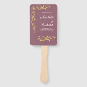 Elegante Victoriaanse Bruiloft Handwaaier (Voorkant)