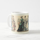 Elegante victoriaanse dames koffiemok (Voorkant links)