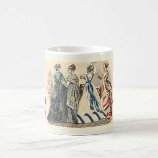 Elegante victoriaanse dames koffiemok (Center)