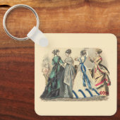 Elegante victoriaanse dames sleutelhanger (Voorkant)