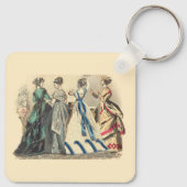 Elegante victoriaanse dames sleutelhanger (Achterkant)