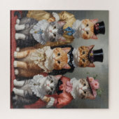 Elegante victoriaanse katten legpuzzel (Horizontaal)