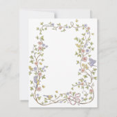 Elegante Victoriaanse Pastelkleurige Bloem Boog Br Save The Date (Achterkant)