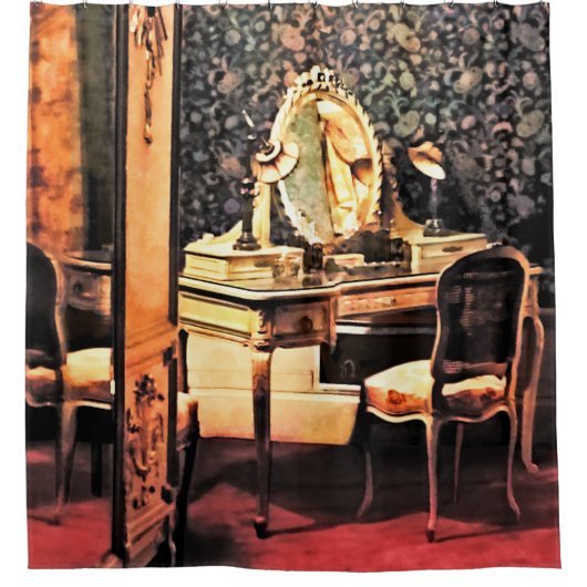 Elegante Victoriaanse Slaapkamer Douchegordijn (Voorkant)