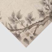 Elegante Victoriaanse Vintage Boho Pauw Tissuepapier (Detail)
