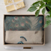 Elegante Victoriaanse Vintage Boho Pauw Tissuepapier (Geschenk)