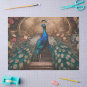 Elegante Victoriaanse Vintage Boho Pauw Tissuepapier (Craft)