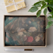 Elegante Victoriaanse Vintage Boho Pauw Tissuepapier (Geschenk)