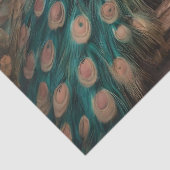 Elegante Victoriaanse Vintage Boho Pauw Tissuepapier (Detail)