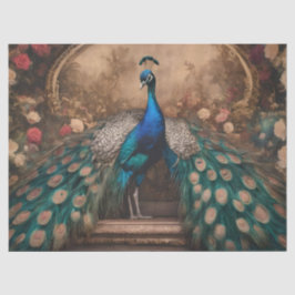 Elegante Victoriaanse Vintage Boho Pauw Tissuepapier