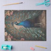 Elegante Victoriaanse Vintage Boho Pauw Tissuepapier (Craft)