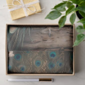 Elegante Victoriaanse Vintage Boho Pauw Tissuepapier (Geschenk)