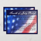 Elegante Vierde van Juli Viering Uitnodiging (Voorkant / Achterkant)